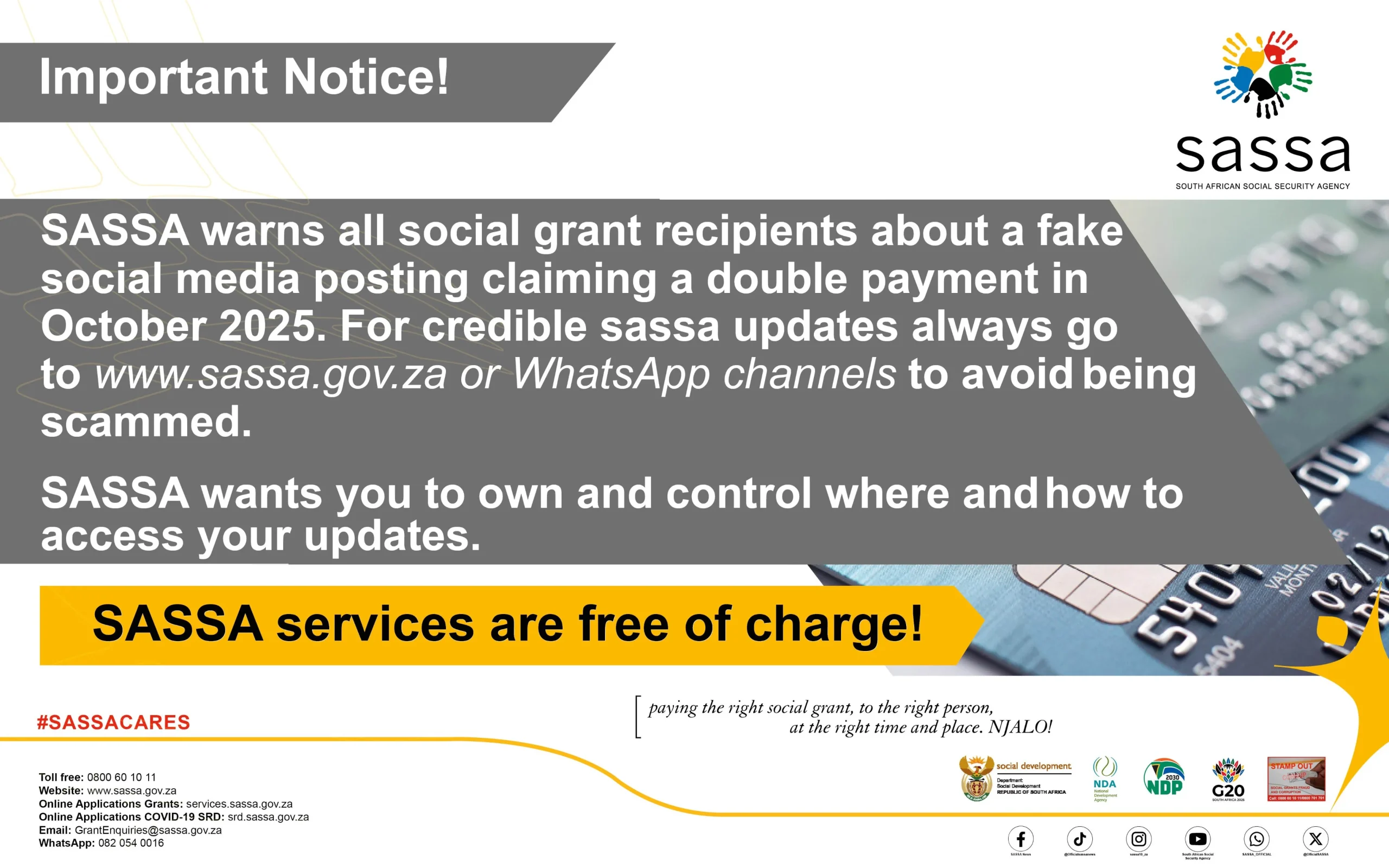 Double SASSA Payment Week October Fake or Real