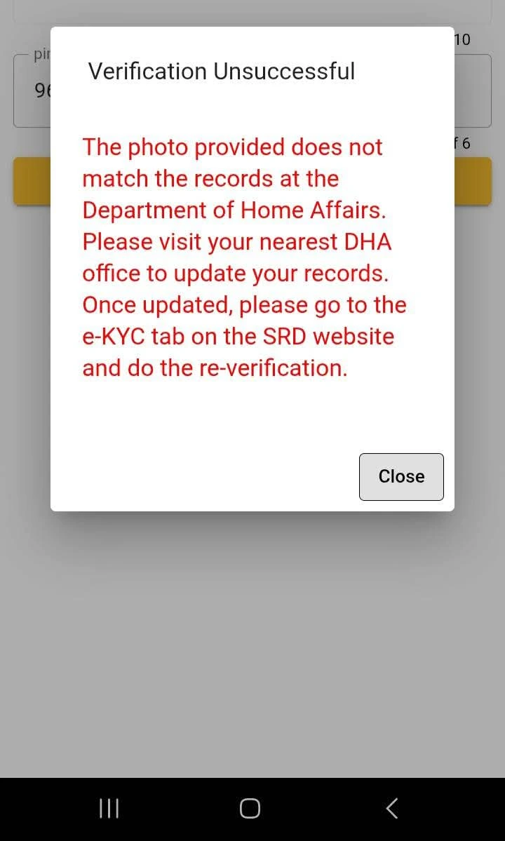 Fix Photo Verification Failed “The Photo Provided Does Not Match Home Affairs Records”