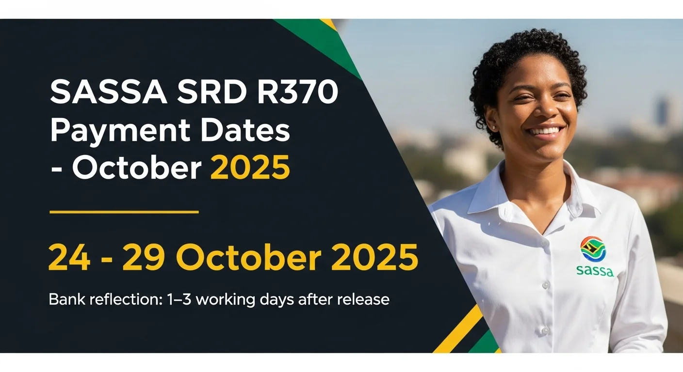 SRD R370 Payment Dates for October 2025