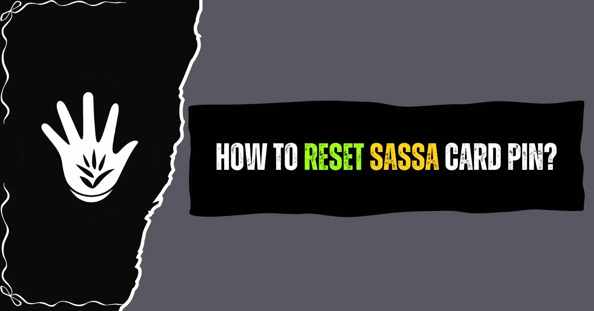 How to Reset SASSA SRD R370 Card PIN